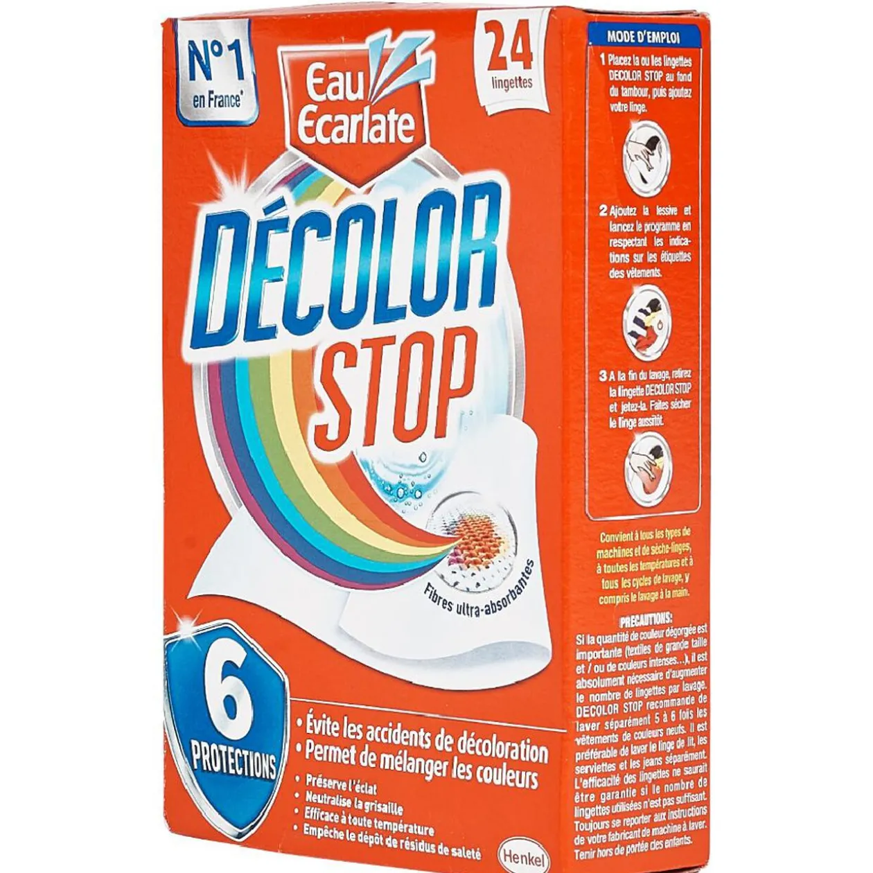 Lingette Décolor Stop anti décoloration x24