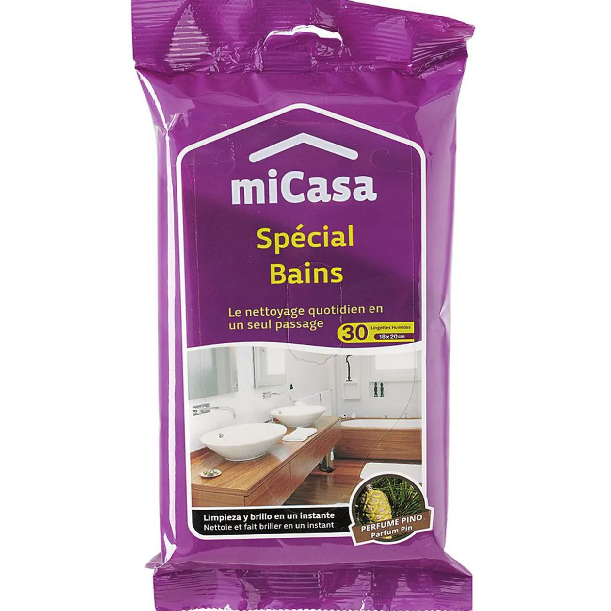 Lingette spécial bains parfum pin x30