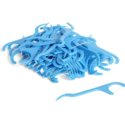 Lot 50 bâtons de fil dentaire avec manche ergonomique