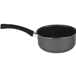 Lot 1 poêle + 1 casserole aluminium effet pierre