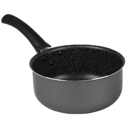 Lot 1 poêle + 1 casserole aluminium effet pierre