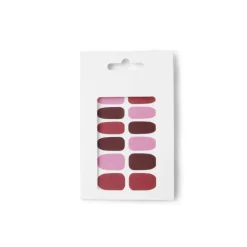 Lot de 24 autocollants vernis à ongles imprimés 5 coloris