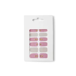 Lot de 24 autocollants vernis à ongles imprimés 5 coloris