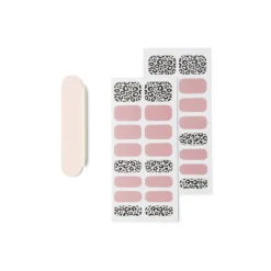 Lot de 24 autocollants vernis à ongles imprimés 6 coloris
