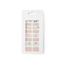 Lot de 24 autocollants vernis à ongles imprimés 6 coloris