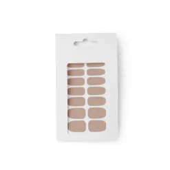 Lot de 24 autocollants vernis à ongles unis 6 coloris