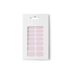 Lot de 24 autocollants vernis à ongles unis 6 coloris