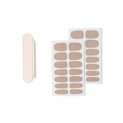 Lot de 24 autocollants vernis à ongles unis 6 coloris