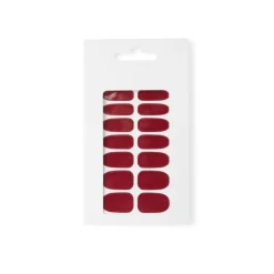 Lot de 24 autocollants vernis à ongles unis 6 coloris