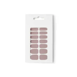 Lot de 24 autocollants vernis à ongles unis 6 coloris