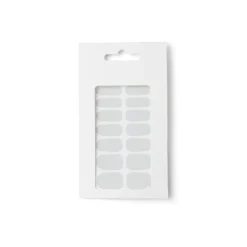 Lot de 24 autocollants vernis à ongles unis 6 coloris