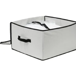 Lot de 2 boîtes de rangement avec 2 housses sous-vide gris