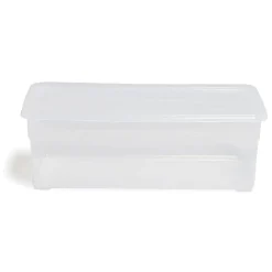 Lot de 4 box 11L plastique transparent