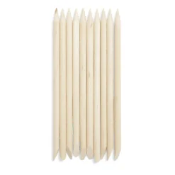 Lot de 10 bâtonnets repousse-cuticules en bambou