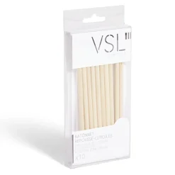 Lot de 10 bâtonnets repousse-cuticules en bambou