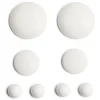 Lot de 8 butées adhésives plastique blanc