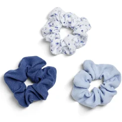 Lot de 3 chouchous scrunchies bleus