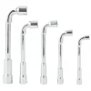 Lot de 5 clés à pipe Ø8/10/12/13/17mm métal gris