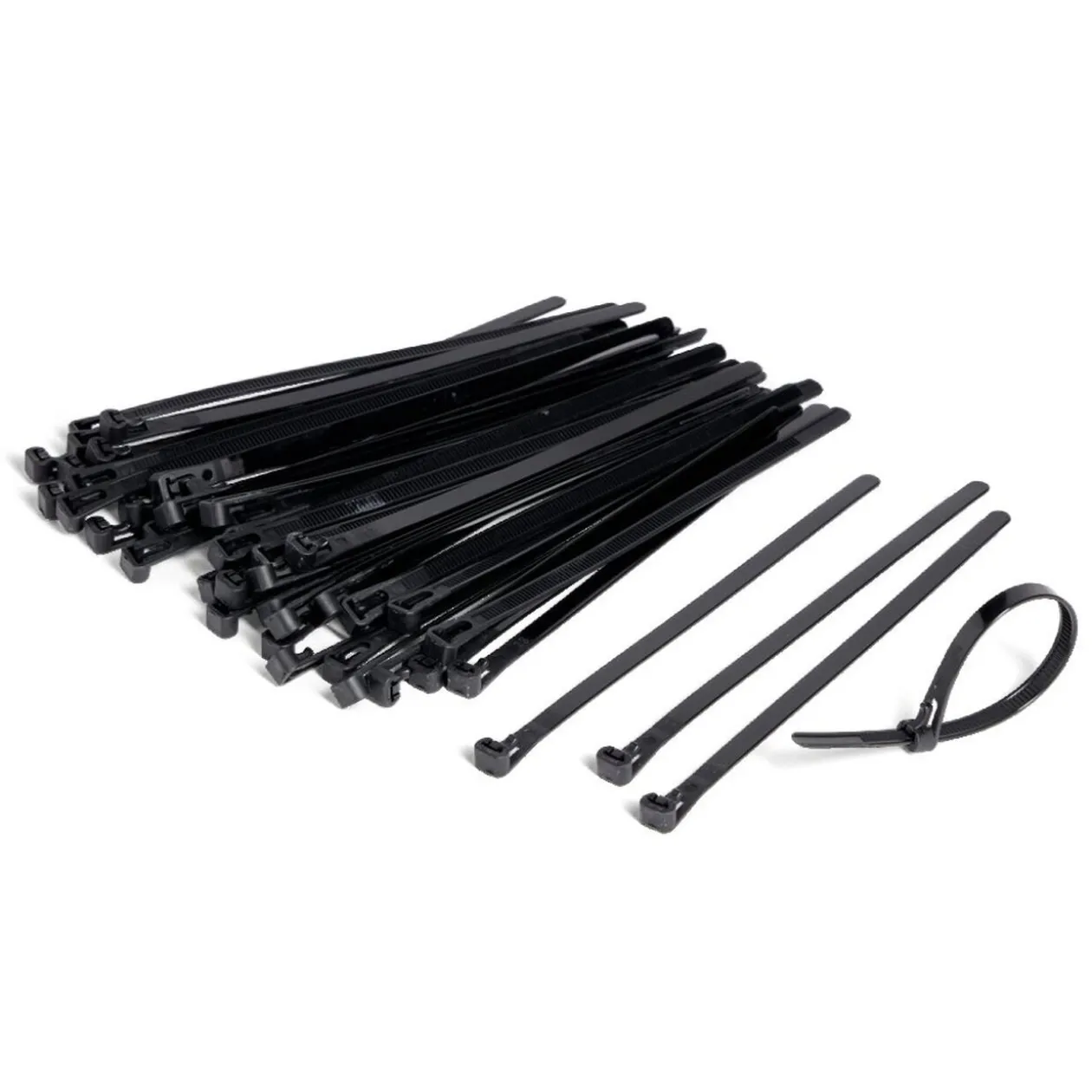 Lot de 50 colliers de serrage en polyamide noir