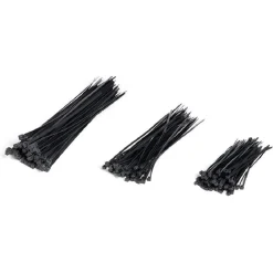 Lot de 180 colliers de serrage en nylon noir