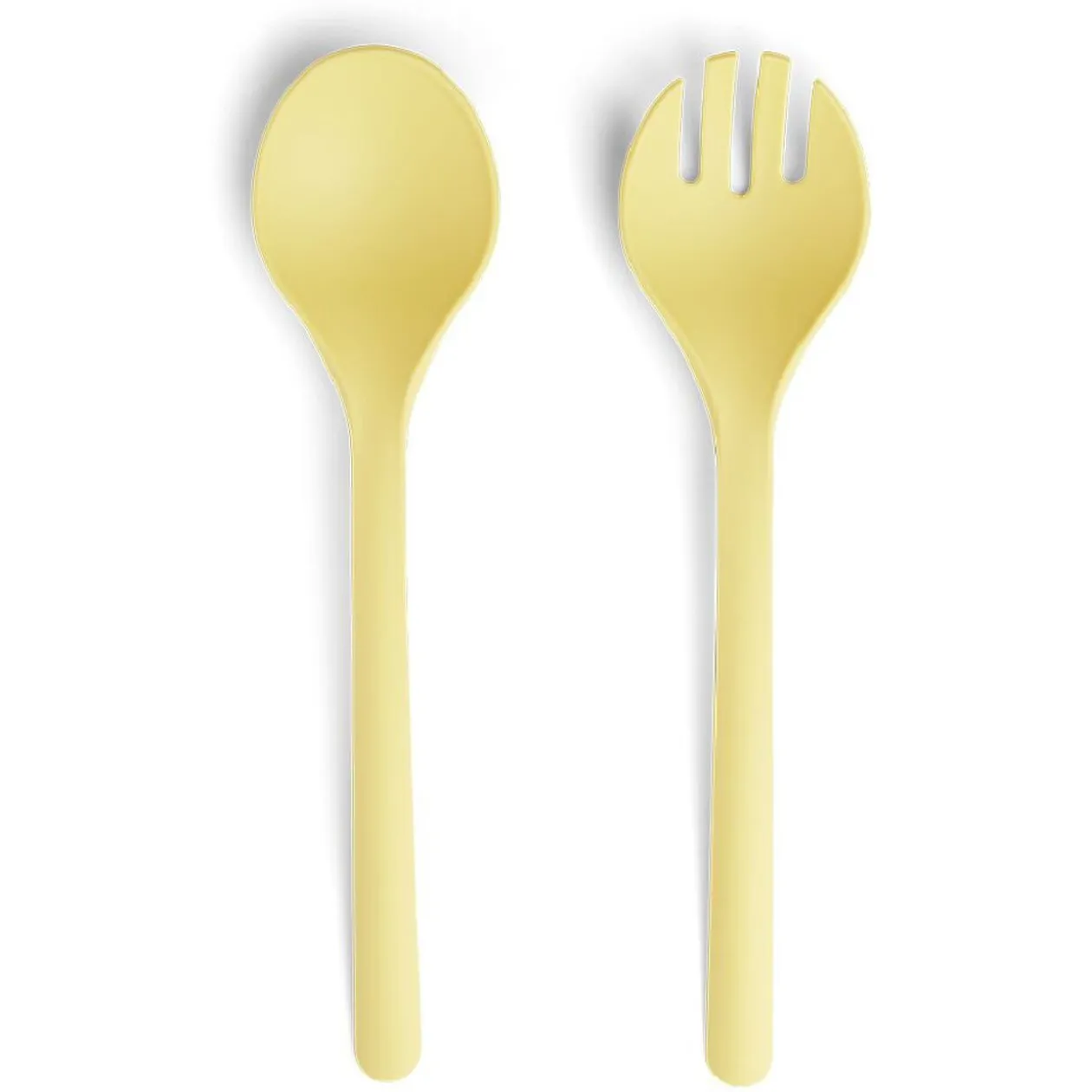 Lot de 2 couverts à salade en plastique - 3 coloris