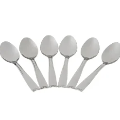 Lot de 6 cuillères à café en inox