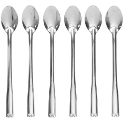 Lot de 6 cuillères à mazagran en inox