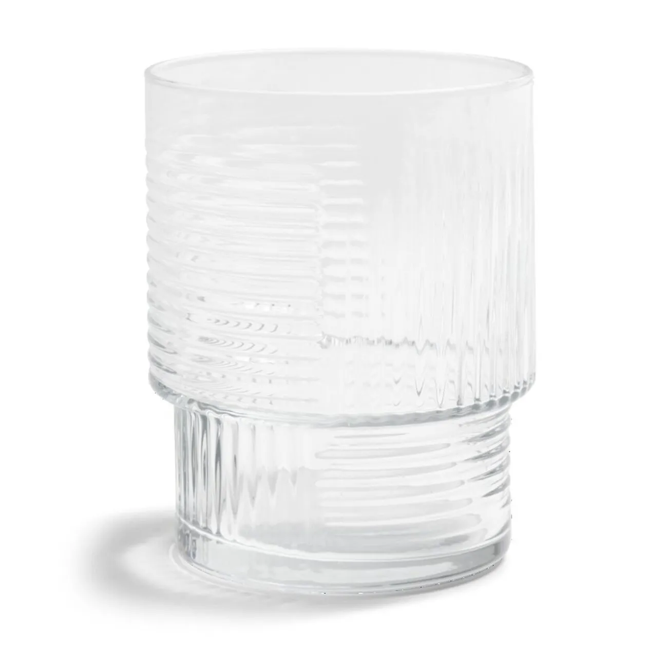 Lot de 3 gobelets en verre empilables 32,5cl