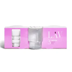 Lot de 3 gobelets en verre empilables 32,5cl