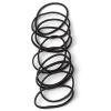 Lot de 10 élastiques à cheveux basiques polyester noir
