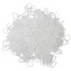 Lot de 500 mini élastiques à cheveux caoutchouc transparent