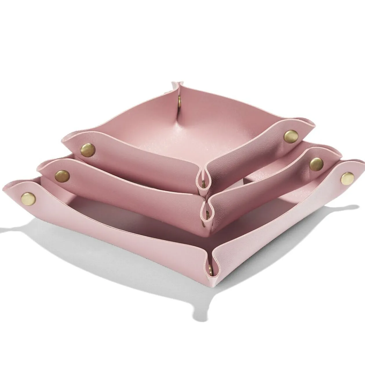 Lot de 3 panières de rangement 12/15/18cm - 3 coloris