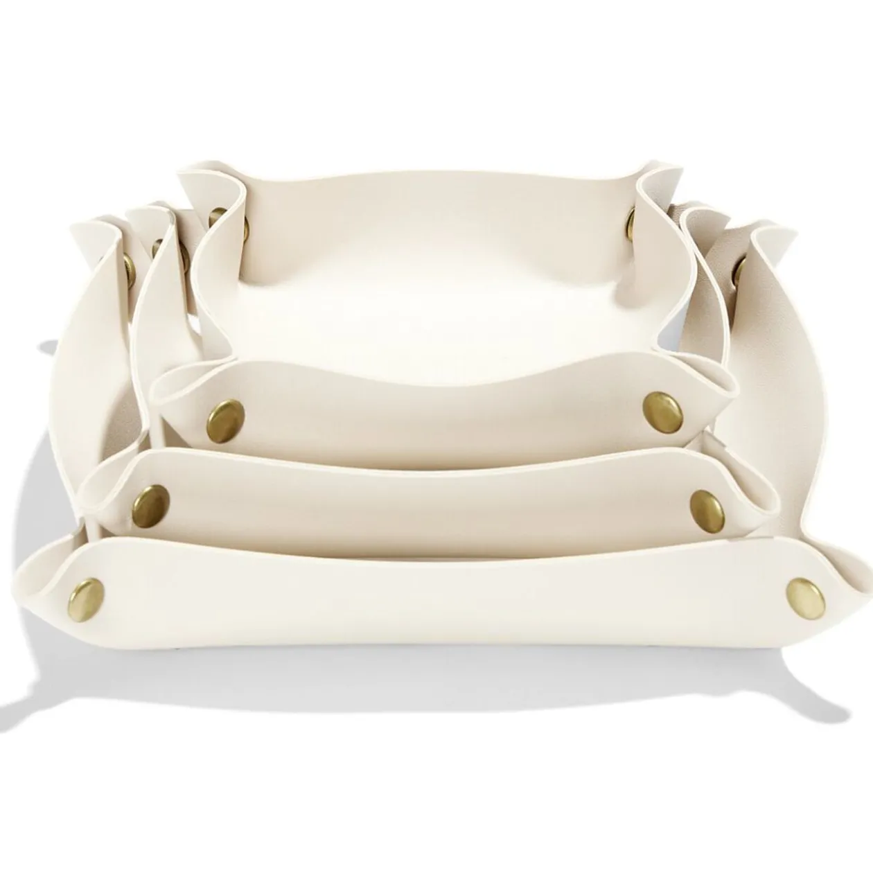 Lot de 3 panières de rangement 12/15/18cm - 3 coloris