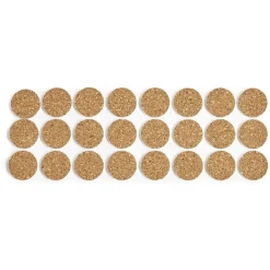 Lot de 24 patins adhésifs en liège