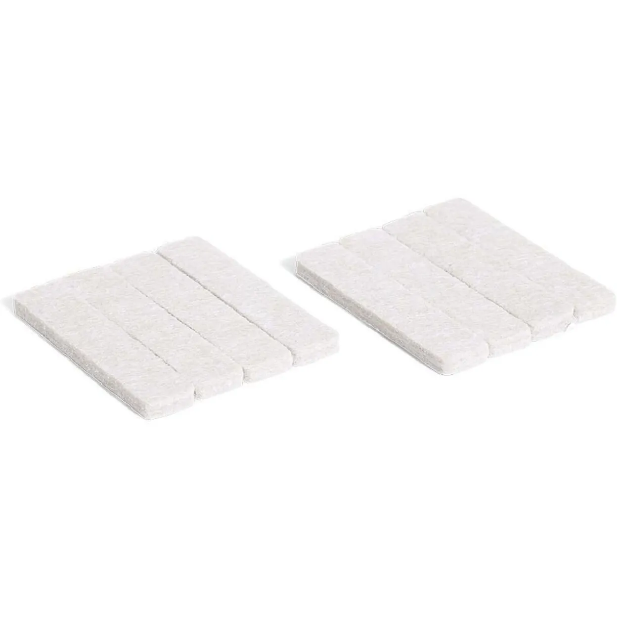 Lot de 8 patins en feutre adhésif ultra puissant - 63x12 mm