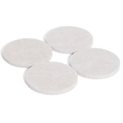 Lot de 4 patins en feutre adhésif ultra puissant beige - Ø50 mm
