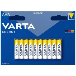 Lot de 10 piles LR03 AAA Varta Energy