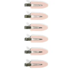 Lot de 6 pinces à cheveux latérales noir ou rose - 2 coloris
