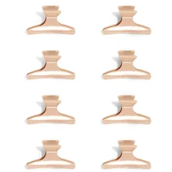 Lot de 8 pinces à cheveux noir ou rose - 2 coloris