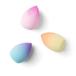 Lot de 3 éponges cosmétiques multicolores