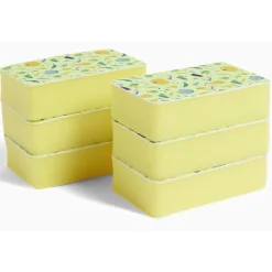 Lot de 6 éponges de bain exfoliantes