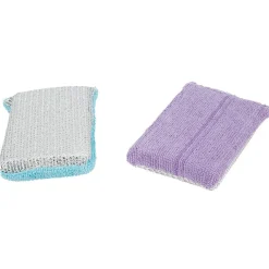 Lot de 2 éponges double face