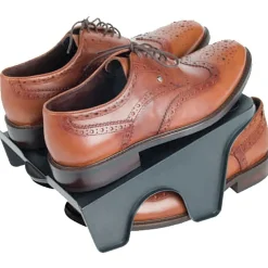 Lot de 2 rampes rangement pour chaussures Sun Day polypropylène noir