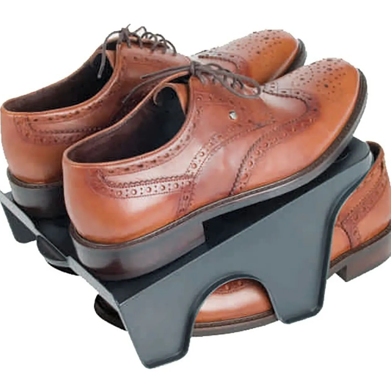 Lot de 2 rampes rangement pour chaussures Sun Day polypropylène noir