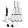 Lot de 11 rouleaux adhésifs papier + brosse polypropylène blanc + noir
