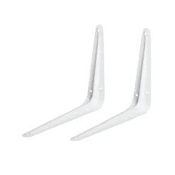 Lot de 2 supports d'étagères en équerre 15x20cm fer