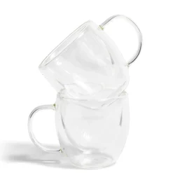 Lot de 2 tasses double paroi 80ml