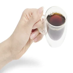 Lot de 2 tasses double paroi 80ml