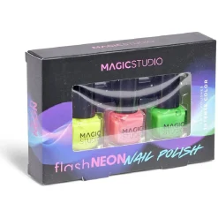 Lot de 3 vernis flash néon Magic Studio