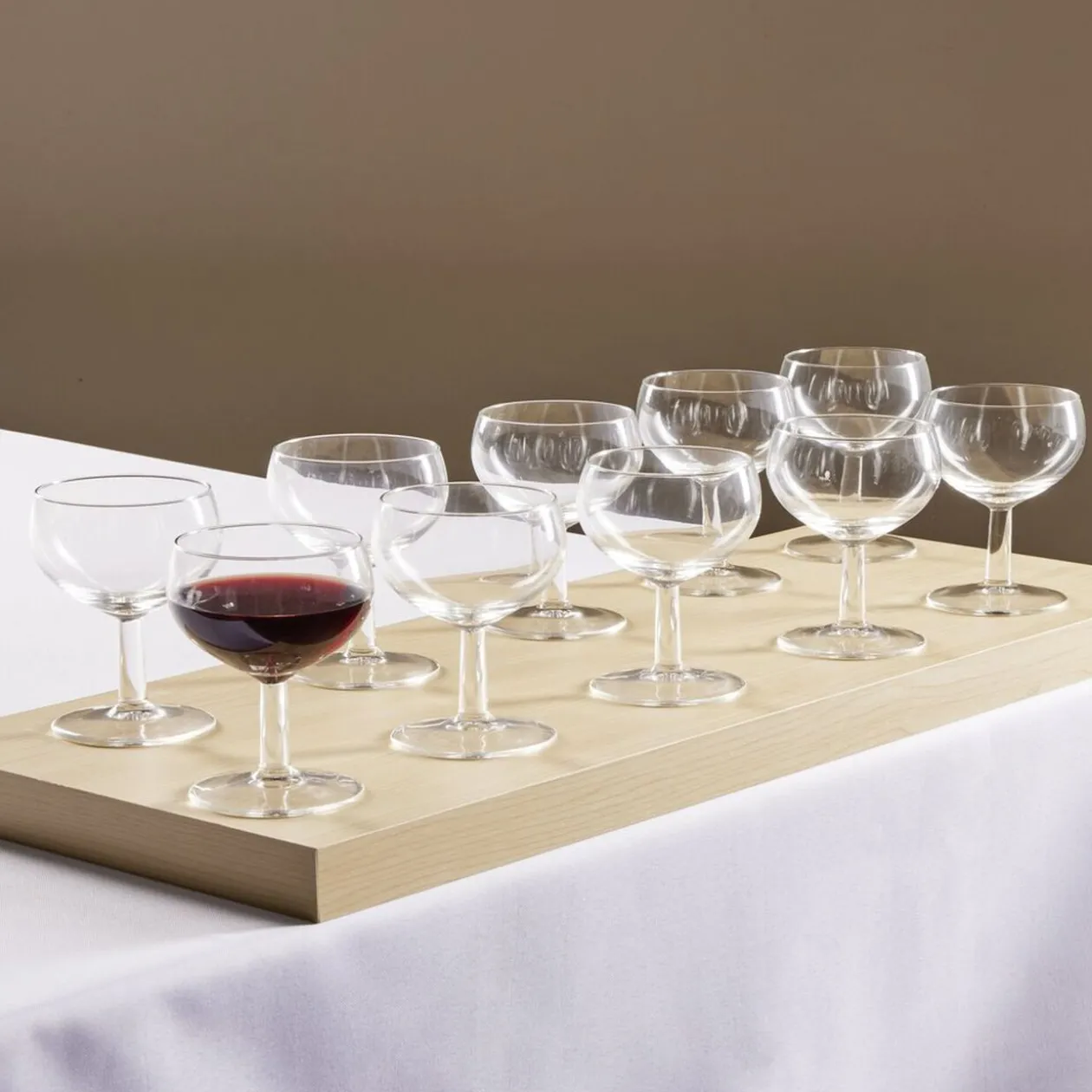 Lot de 10 verres à ballon transparents 19cl